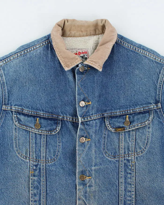 Vintage 90's Lee Fleece Lined Storm Rider Denim Jacket - L sold by Rokit product image thumbnail 3
