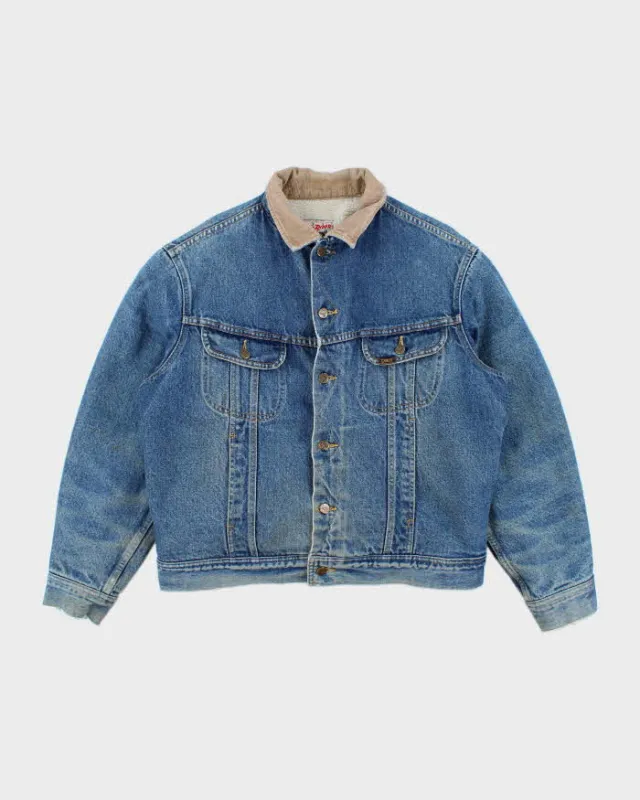 Vintage 90's Lee Fleece Lined Storm Rider Denim Jacket - L sold by Rokit