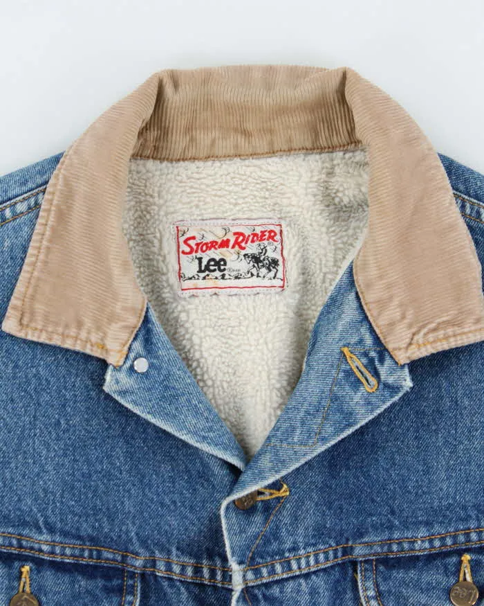 Vintage 90's Lee Fleece Lined Storm Rider Denim Jacket - L sold by Rokit product image thumbnail 5