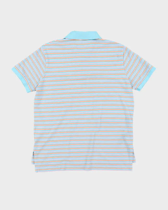 Vintage Y2K Ralph Lauren Small Horse Striped Polo Shirt - M sold by Rokit product image thumbnail 2