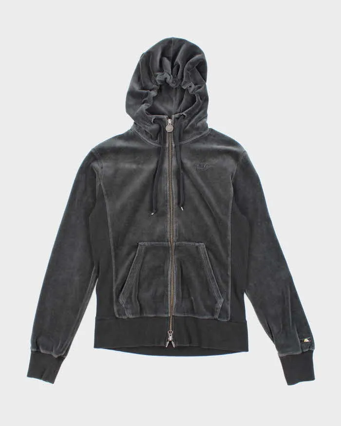 Vintage Y2K Nike Velour Zip Up Hoodie - M sold by Rokit