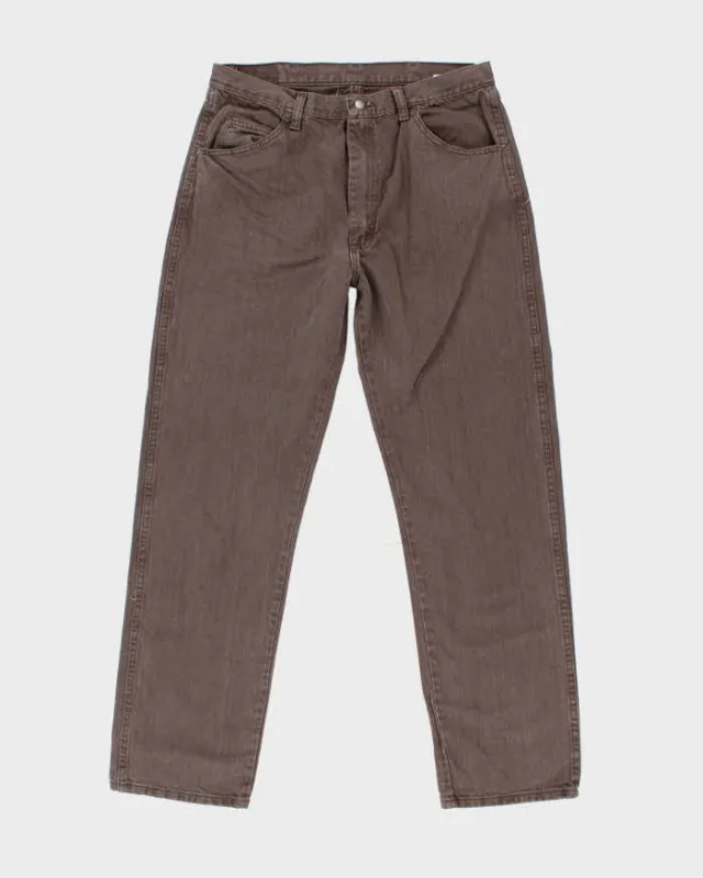 Vintage Wrangler Faded Brown Wash Straight Leg Jeans - W32 L31 made by Wrangler