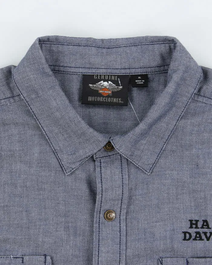 Vintage 2000's Harley Davidson Embroidered Snap Button Shirt - XL sold by Rokit product image thumbnail 5