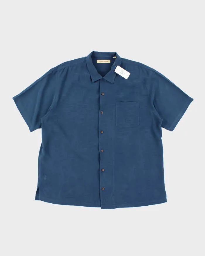 Tommy Bahama Silk Blue Short Sleeve Shirt - XL sold by Rokit
