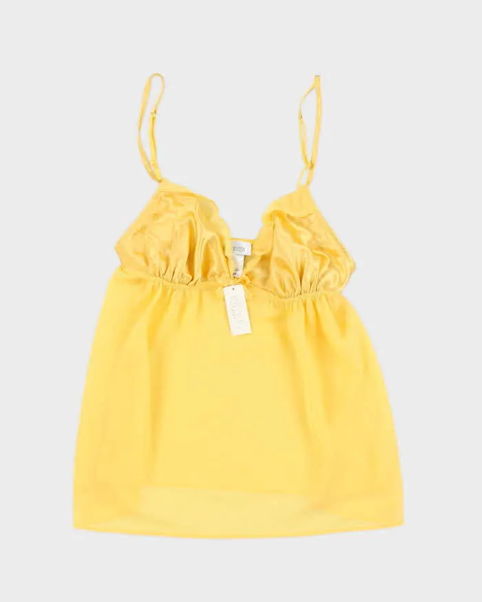 Vintage 90s La Senza Deadstock Yellow Cami - S sold by Rokit