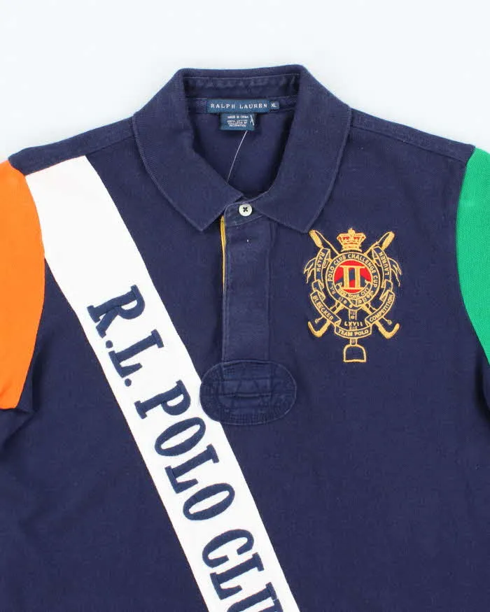 Vintage Y2K Ralph Lauren Embroidered Big Patch Polo Shirt - XL sold by Rokit product image thumbnail 3