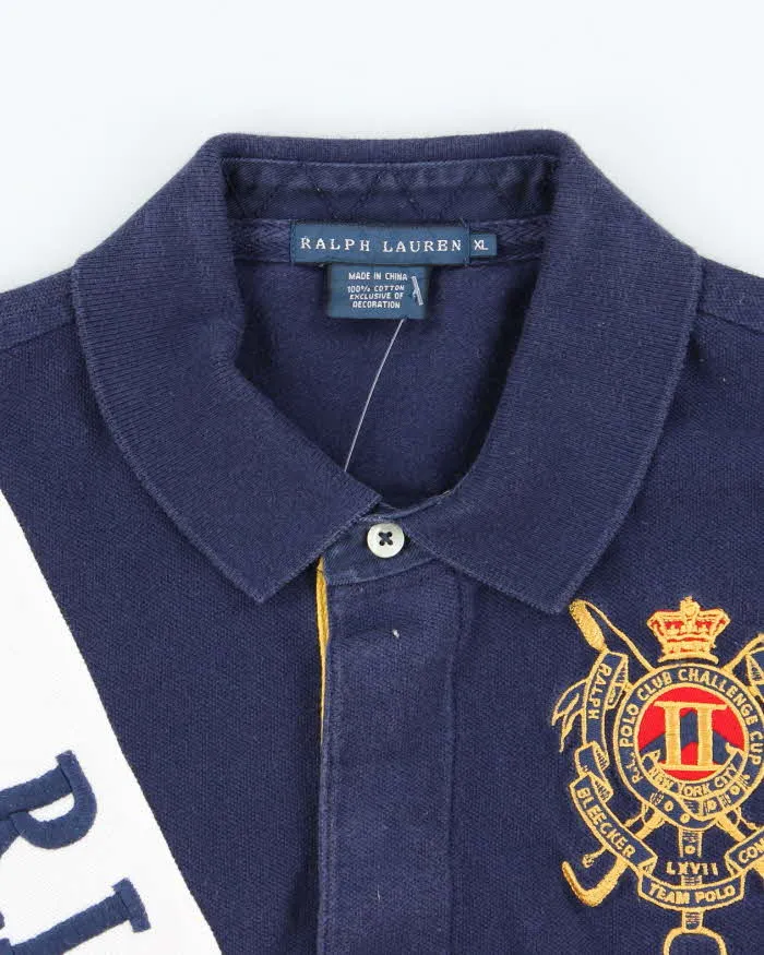 Vintage Y2K Ralph Lauren Embroidered Big Patch Polo Shirt - XL sold by Rokit product image thumbnail 5