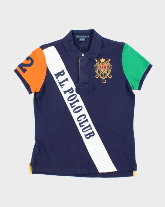 Vintage Y2K Ralph Lauren Embroidered Big Patch Polo Shirt - XL sold by Rokit