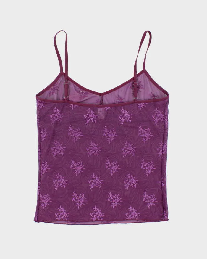 Deadstock With Tags Purple Mesh Tank Top - L sold by Rokit product image thumbnail 2