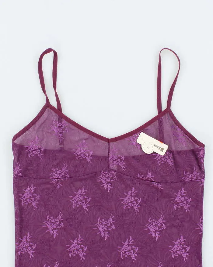 Deadstock With Tags Purple Mesh Tank Top - L sold by Rokit product image thumbnail 3