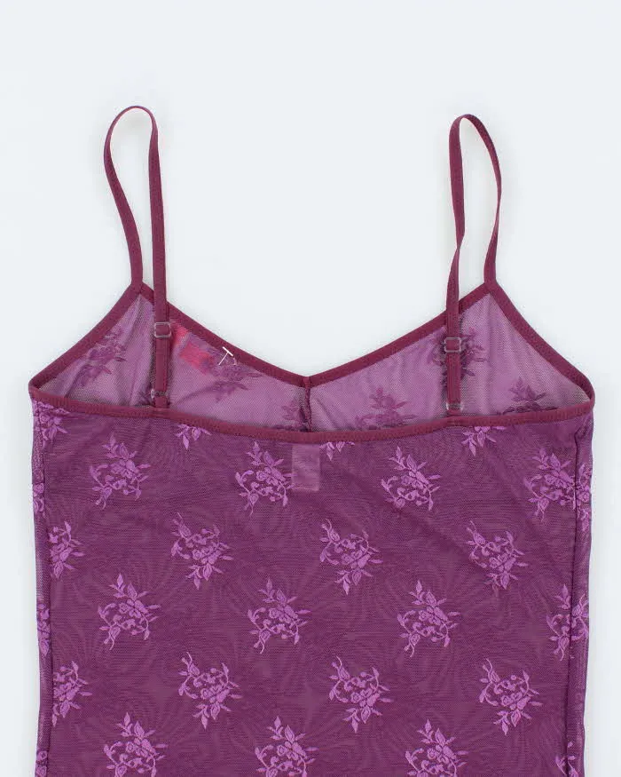 Deadstock With Tags Purple Mesh Tank Top - L sold by Rokit product image thumbnail 4