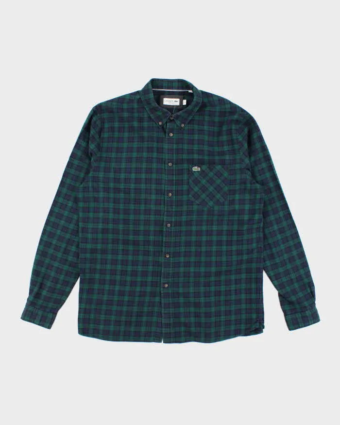 Lacoste Check Long Sleeve Shirt - L sold by Rokit