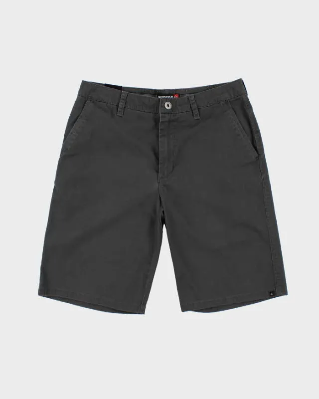 Quiksilver Charcoal Relaxed Shorts - W34 sold by Rokit