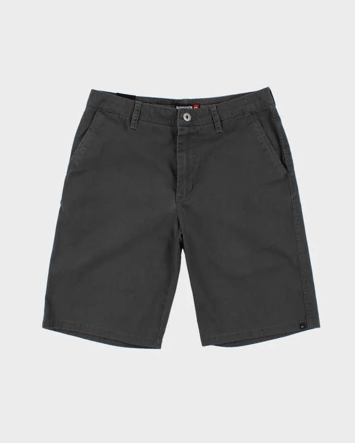 Quiksilver Charcoal Relaxed Shorts - W34 sold by Rokit