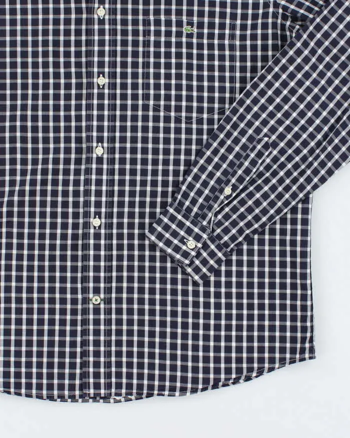 Lacoste Navy Blue Check Shirt - XL sold by Rokit product image thumbnail 4