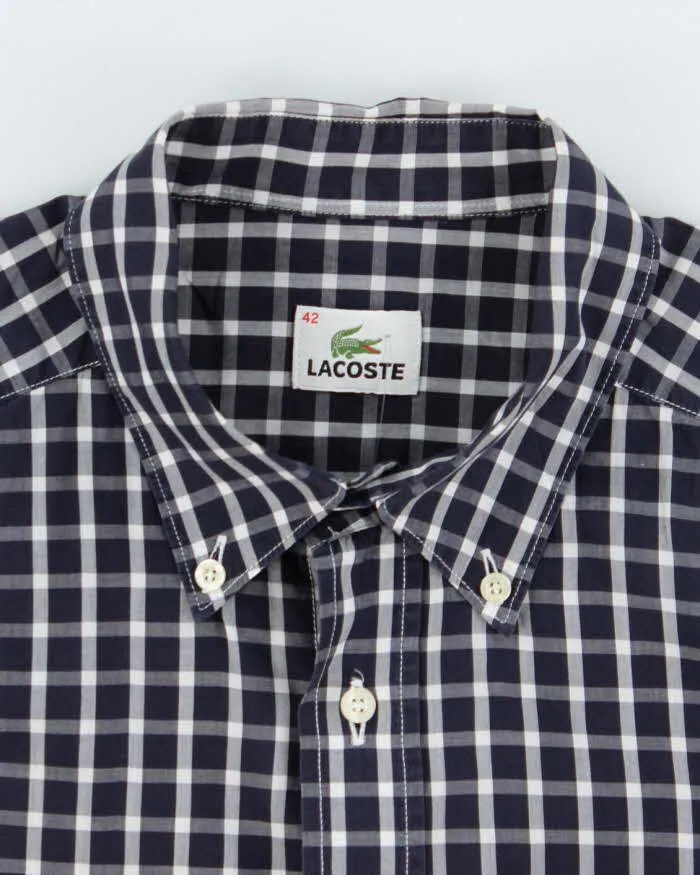 Lacoste Navy Blue Check Shirt - XL sold by Rokit product image thumbnail 5