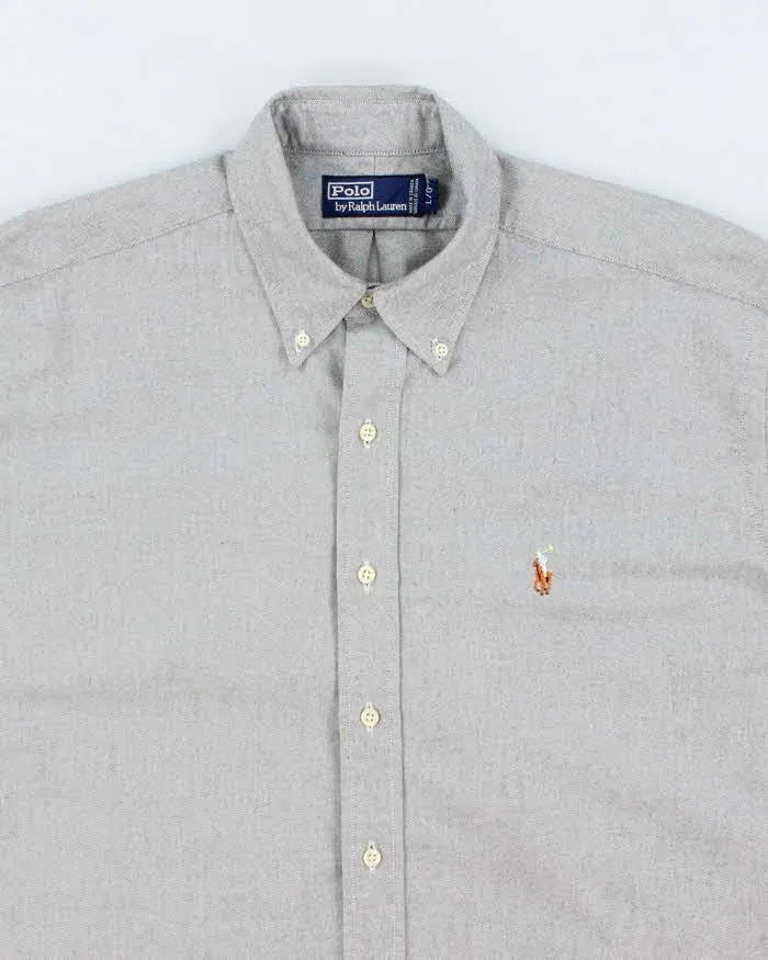 Vintage 2000's Ralph Lauren Heavyweight Oversized Horse Plain Shirt - L sold by Rokit product image thumbnail 3