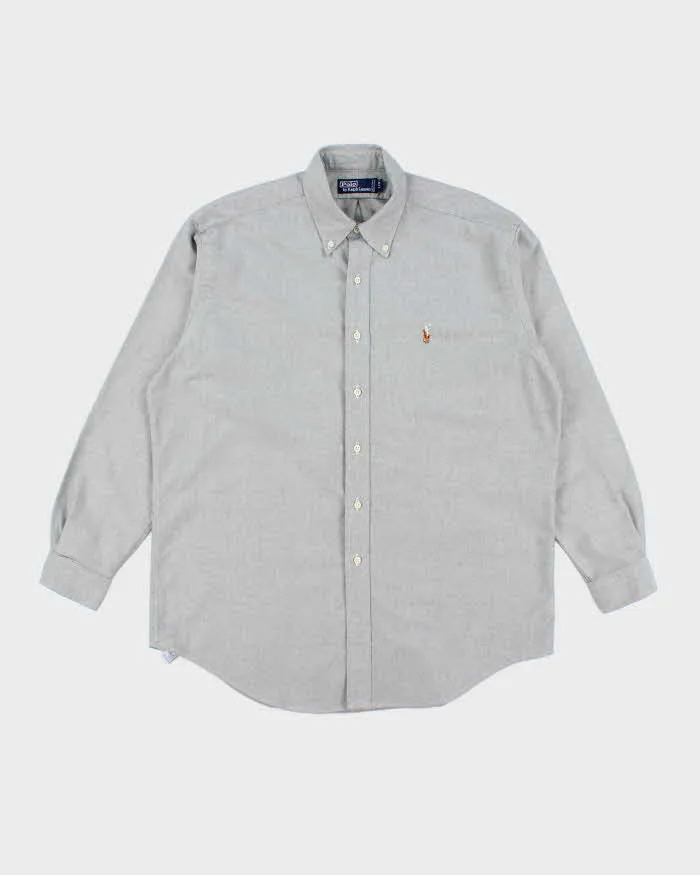 Vintage 2000's Ralph Lauren Heavyweight Oversized Horse Plain Shirt - L sold by Rokit