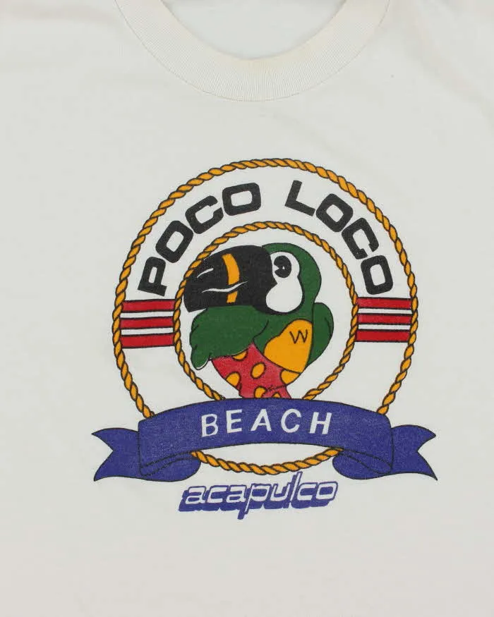 Vintage Single Stitch Poco Loco Beach Graphic T-Shirt - M sold by Rokit product image thumbnail 3