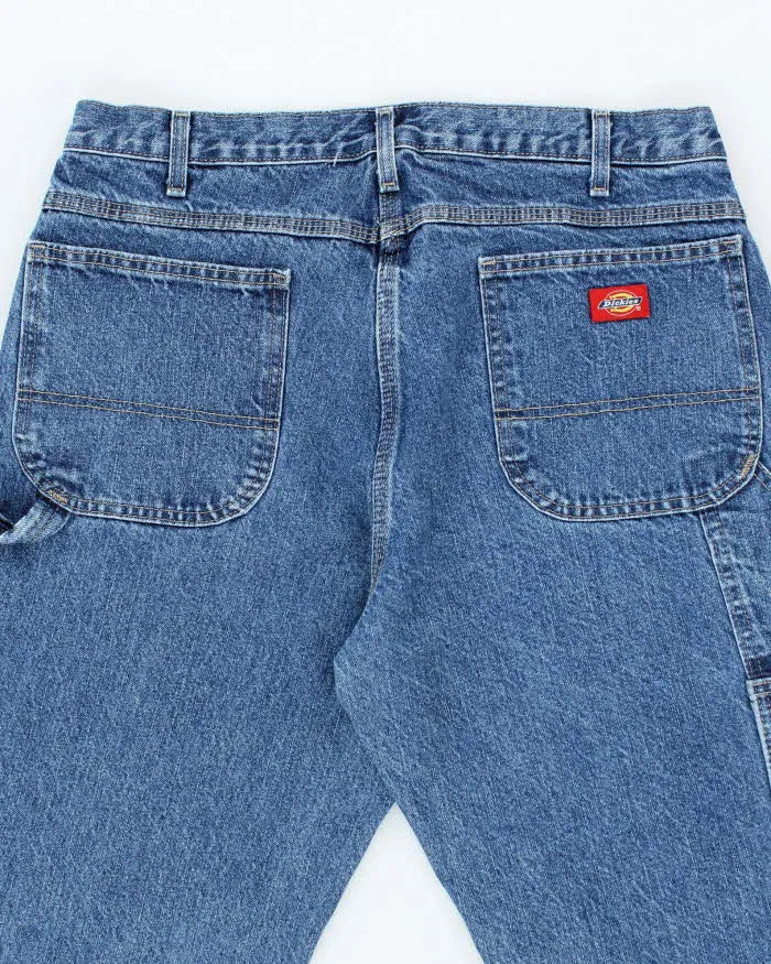 Vintage Dickies Dark Wash Single Knee Carpenter Trousers - W34 L30 sold by Rokit product image thumbnail 4