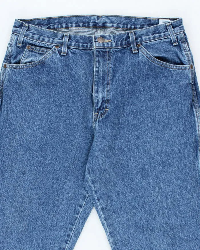 Vintage Dickies Dark Wash Single Knee Carpenter Trousers - W34 L30 sold by Rokit product image thumbnail 3