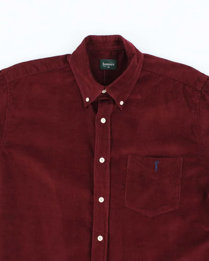 Bossini Burgundy Micro Cord Long Sleeve Shirt - M sold by Rokit product image thumbnail 3