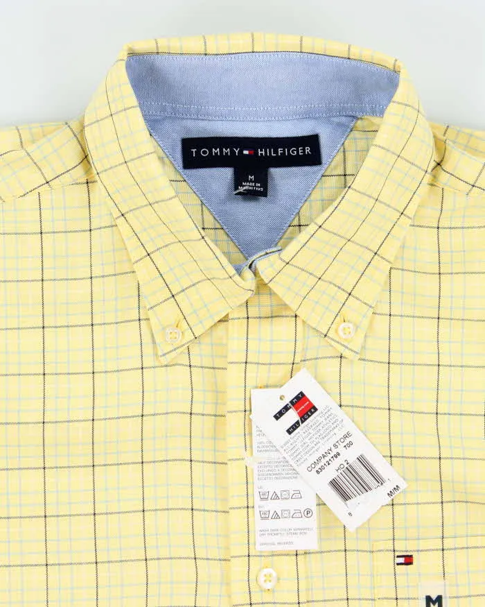 00s Tommy Hilfiger Deadstock Yellow Checked Long Sleeve Shirt - M sold by Rokit product image thumbnail 5