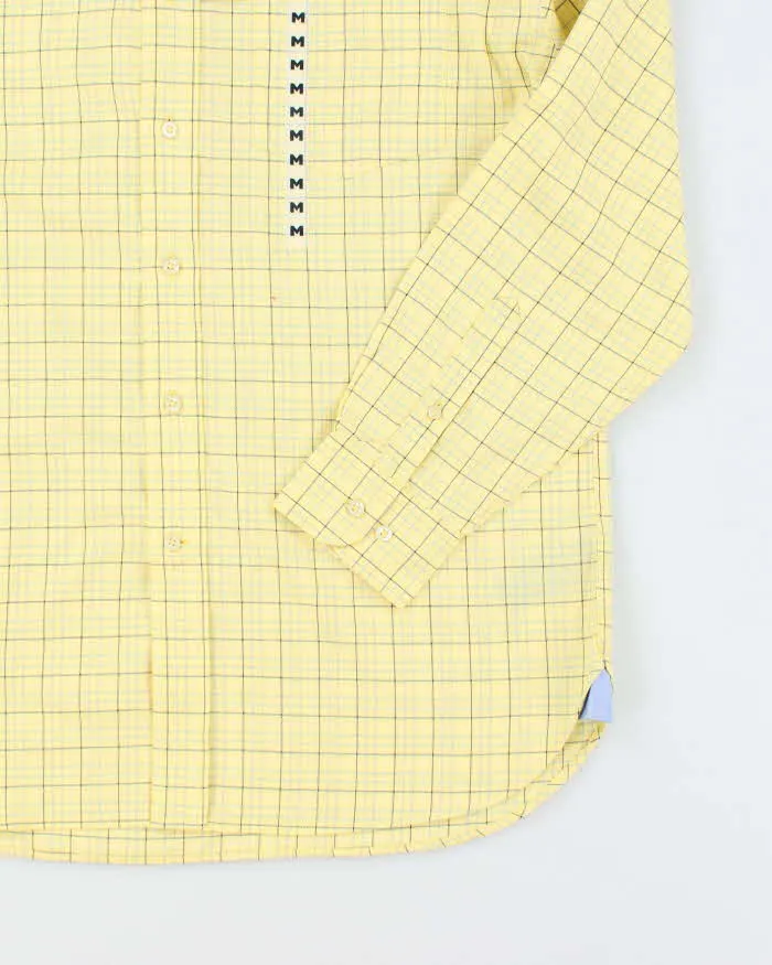 00s Tommy Hilfiger Deadstock Yellow Checked Long Sleeve Shirt - M sold by Rokit product image thumbnail 4