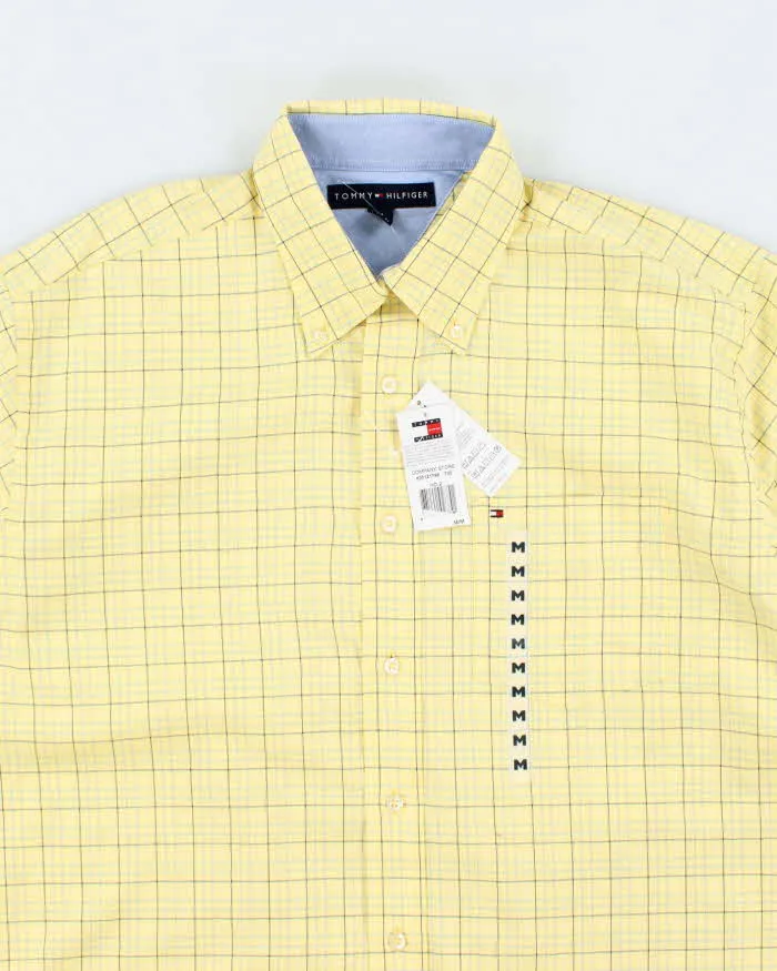 00s Tommy Hilfiger Deadstock Yellow Checked Long Sleeve Shirt - M sold by Rokit product image thumbnail 3