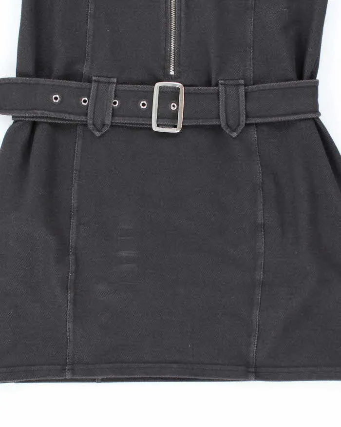 Guess Stretchy Black Belted Knee Length Leisure Dress - L sold by Rokit product image thumbnail 4