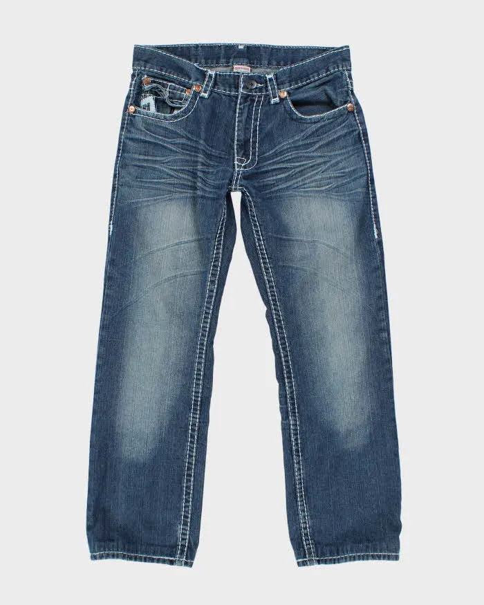True Religion Medium Wash Straight Leg Jean - W32 L31 sold by Rokit