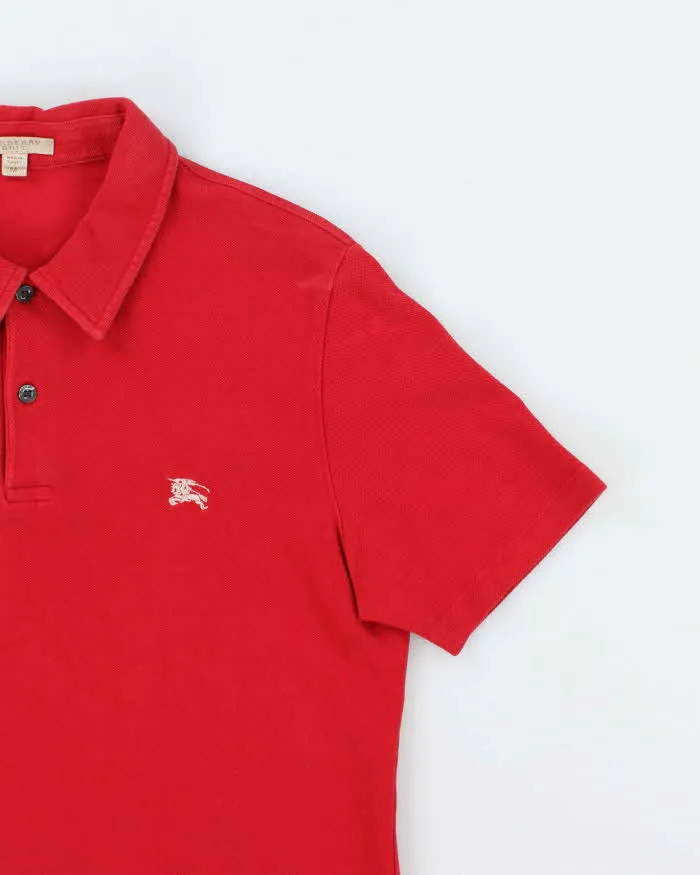 Vintage Y2K Burberry Small Embroidered Logo Polo Shirt - M sold by Rokit product image thumbnail 4