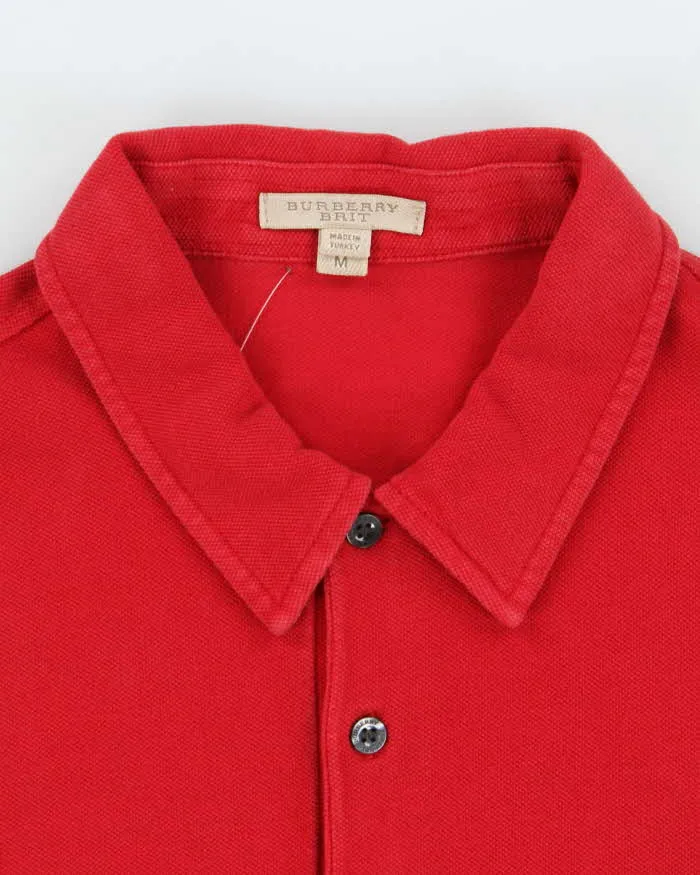 Vintage Y2K Burberry Small Embroidered Logo Polo Shirt - M sold by Rokit product image thumbnail 5