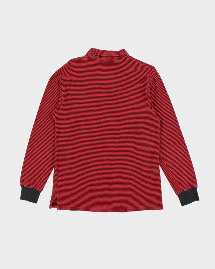 Vintage Y2K Polo Sport Striped Long Sleeve Polo Shirt - M sold by Rokit product image thumbnail 2
