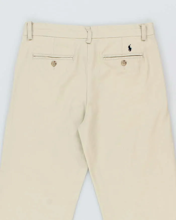 Vintage Ralph Lauren Straight Leg Beige Chinos - W30 L29 sold by Rokit product image thumbnail 4