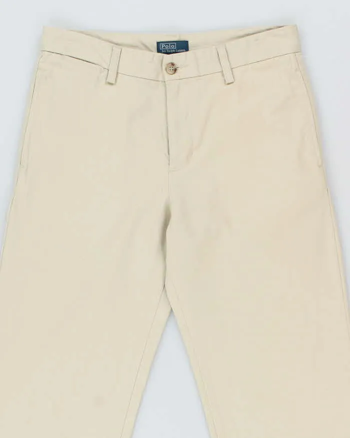 Vintage Ralph Lauren Straight Leg Beige Chinos - W30 L29 sold by Rokit product image thumbnail 3