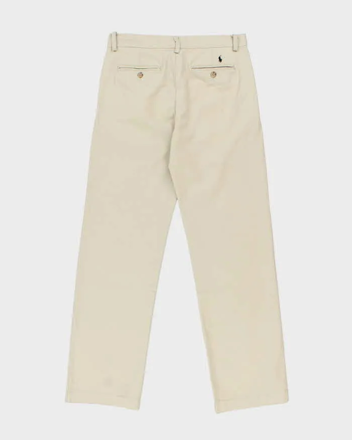 Vintage Ralph Lauren Straight Leg Beige Chinos - W30 L29 sold by Rokit product image thumbnail 2