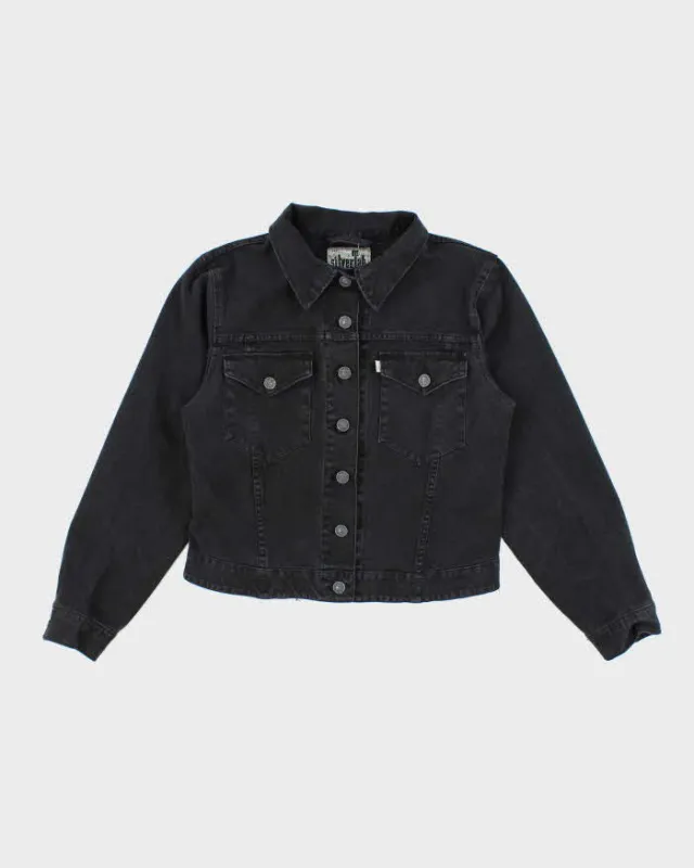 Vintage Y2K Levi's SilverTab Dark Grey Stone Wash Denim Jacket - L made by Levi's