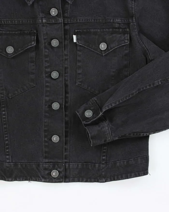 Vintage Y2K Levi's SilverTab Dark Grey Stone Wash Denim Jacket - L sold by Rokit product image thumbnail 4