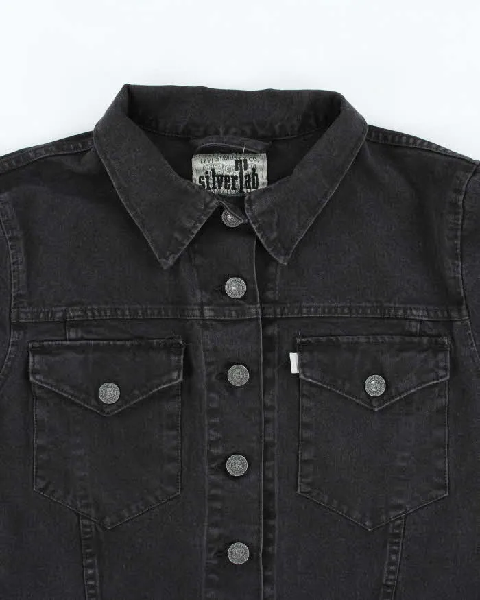 Vintage Y2K Levi's SilverTab Dark Grey Stone Wash Denim Jacket - L sold by Rokit product image thumbnail 3