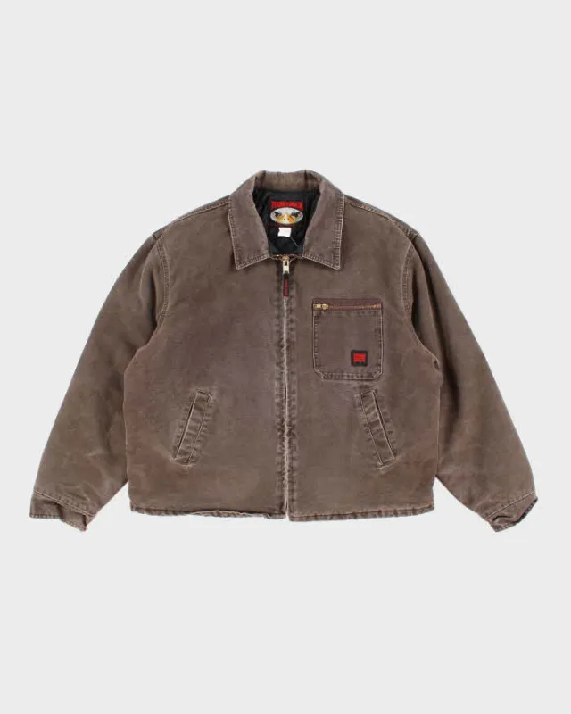 Vintage 2000's Tough Duck Faded Brown Lined Detroit Style Jacket - XL sold by Rokit