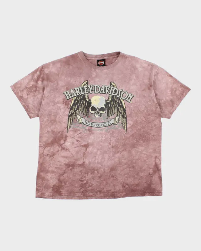 Harley Davidson Brown Skull T-Shirt - XL sold by Rokit