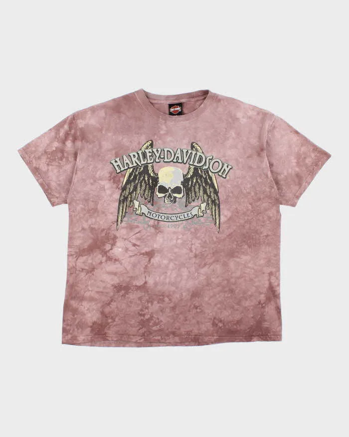 Harley Davidson Brown Skull T-Shirt - XL sold by Rokit