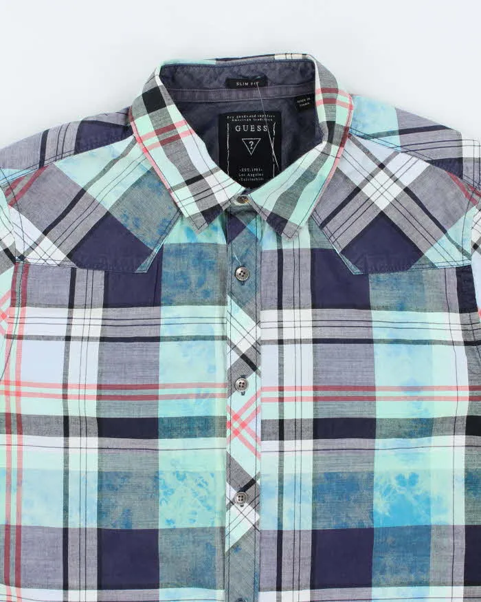 Vintage Y2K Guess Patterned Long Sleeve Shirt - M sold by Rokit product image thumbnail 3