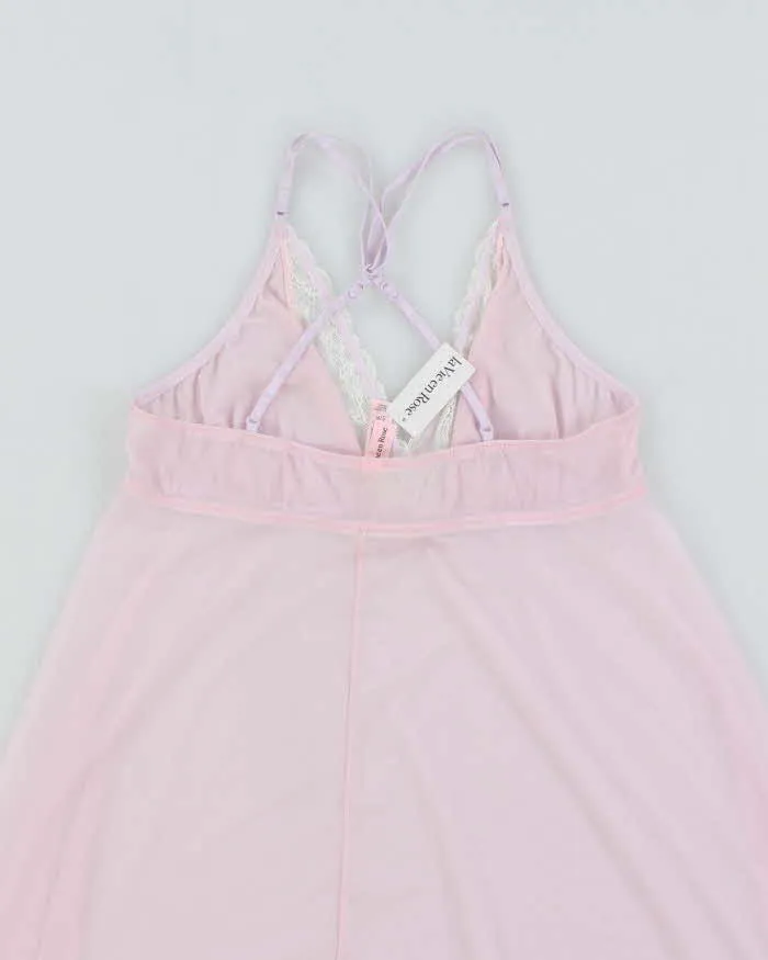 Y2k 00s La Vie En Rose Deadstock Pink Mesh Slip Dress - S sold by Rokit product image thumbnail 4