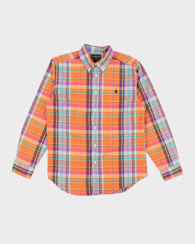 Vintage Y2K Ralph Lauren Patterned Long Sleeve Shirt - L sold by Rokit