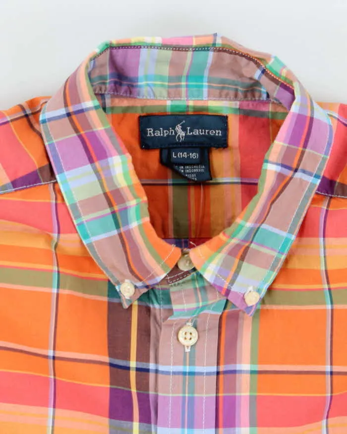 Vintage Y2K Ralph Lauren Patterned Long Sleeve Shirt - L sold by Rokit product image thumbnail 5