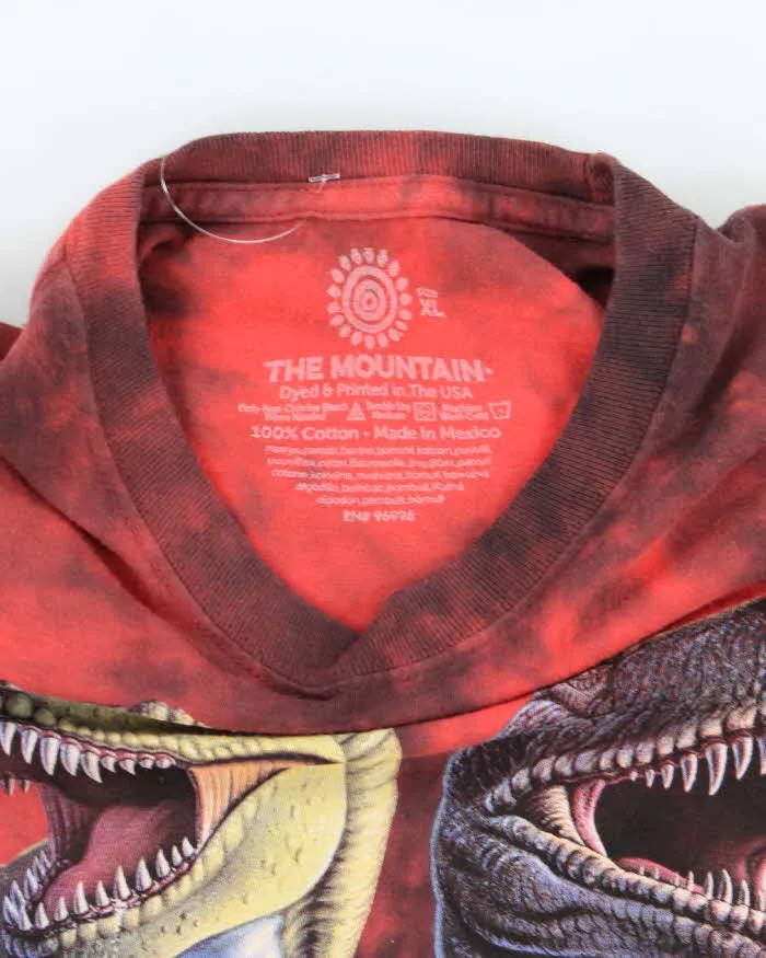 The Mountain Red Tie-Dye Dinosaur Graphic T-Shirt - XL sold by Rokit product image thumbnail 5