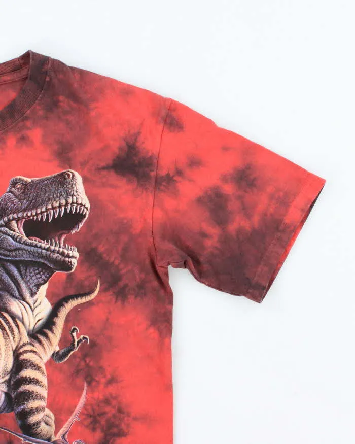 The Mountain Red Tie-Dye Dinosaur Graphic T-Shirt - XL sold by Rokit product image thumbnail 4
