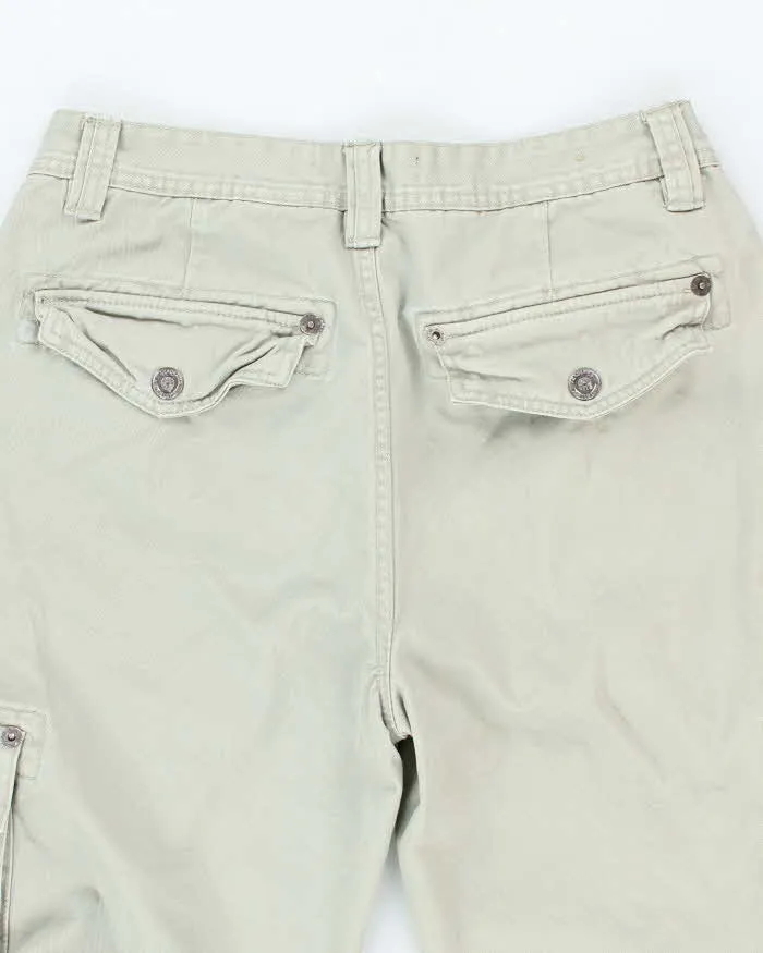 Vintage Y2K Akademiks Wide Leg Beige Cargo Shorts - W28 L13 sold by Rokit product image thumbnail 4